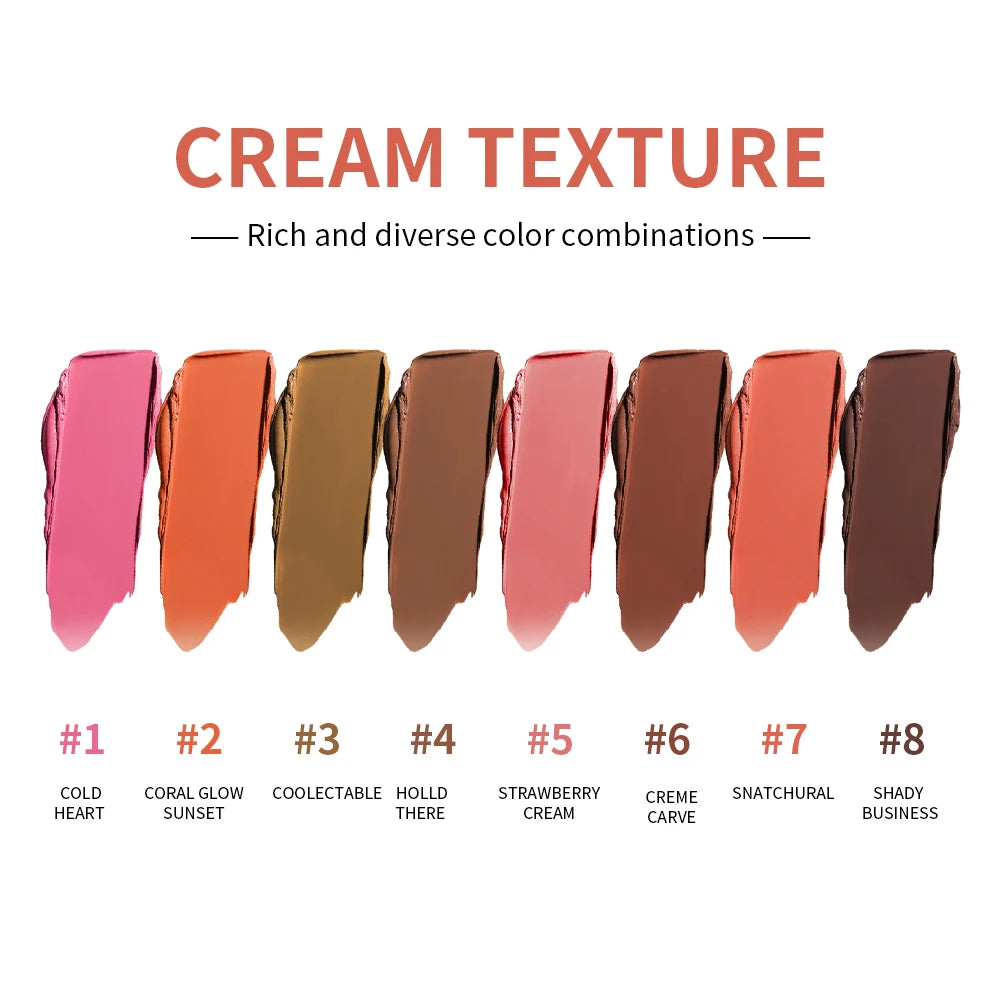 Cream Highlighter Palette – Multi-Use Long-Lasting Glow